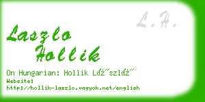 laszlo hollik business card